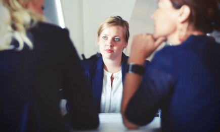 People sitting at a table for a meeting